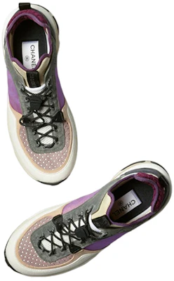 (女性)香奈兒運動鞋「白色灰色紫色」G39488-Y56142-K4944 Lookbook (女性)香奈兒運動鞋「白色灰色紫色」G39488-Y56142-K4944