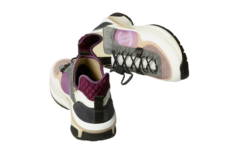 Shop (W) 香奈儿运动鞋 '白色灰色紫色' G39488-Y56142-K4944