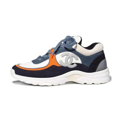(W) Chanel Sneaker 'White Navy'