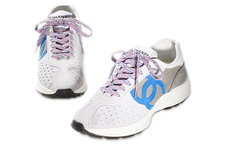 (W) Chanel Sneaker in 'Purple-Blue Deerskin Effect' 圖 2