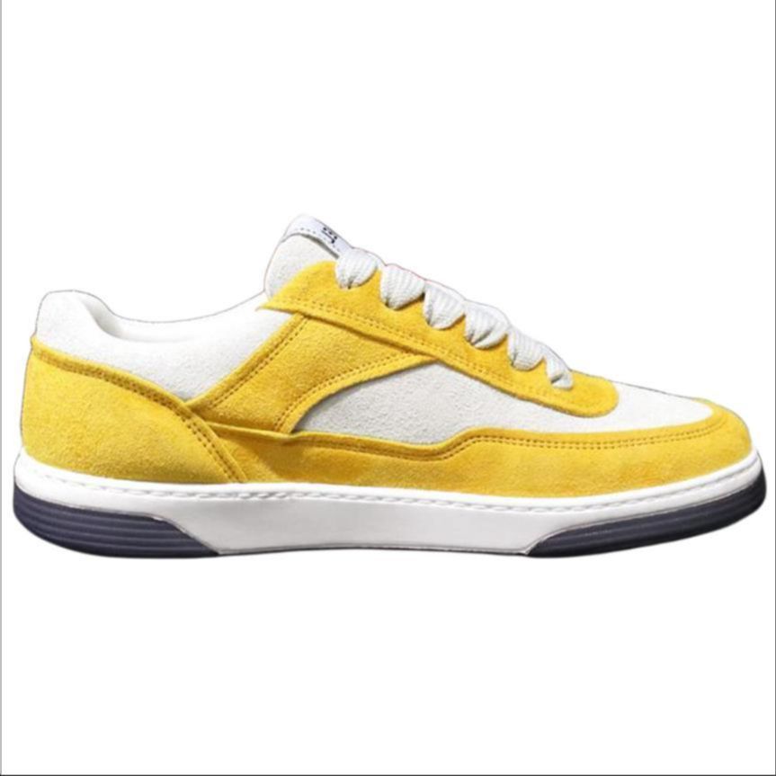 (W) Chanel Sneaker Low-Top Lace-Up 'Yellow White' 圖 4