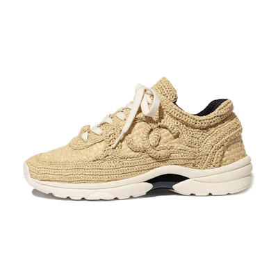 (W) Chanel Sneaker Low 'Beige Woven Coir'