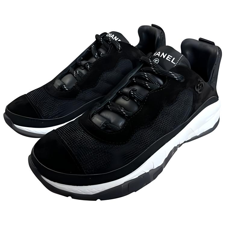 (W) Chanel Sneaker Low 'Black Leather' 圖 3