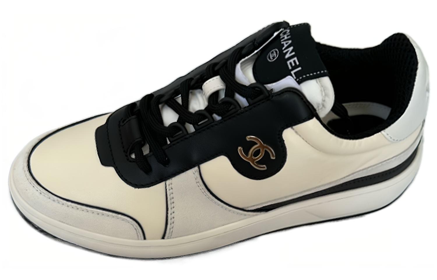 (W) Chanel Sneaker Low 'CMFT Strap Black and White'