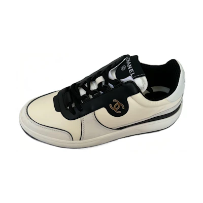 (W) Chanel Sneaker Low 'CMFT Strap Black and White'
