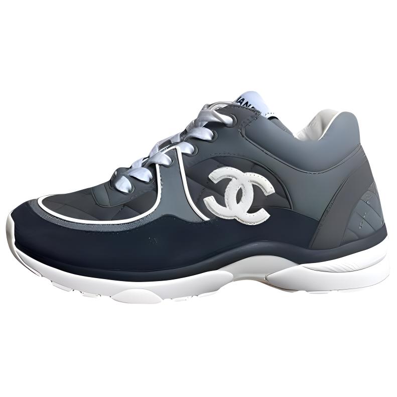 (W) Chanel Sneaker Low 'Fashion Ribbon Grey'