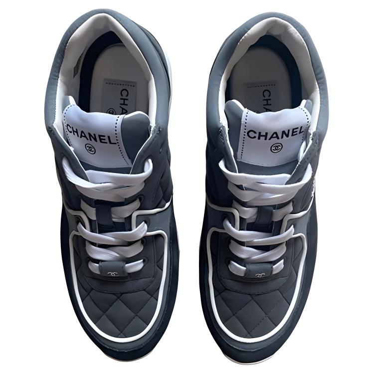 (W) Chanel Sneaker Low 'Fashion Ribbon Grey' 圖 4