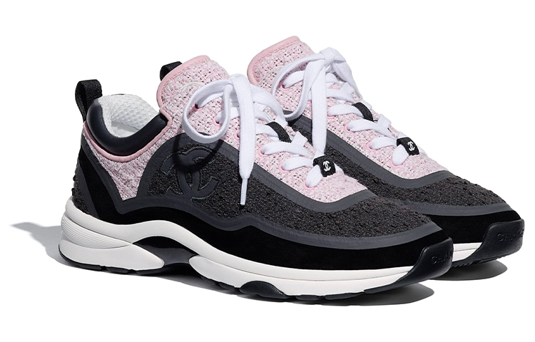 (W) Chanel Sneaker Low 'Grey Pink Tweed' 圖 3