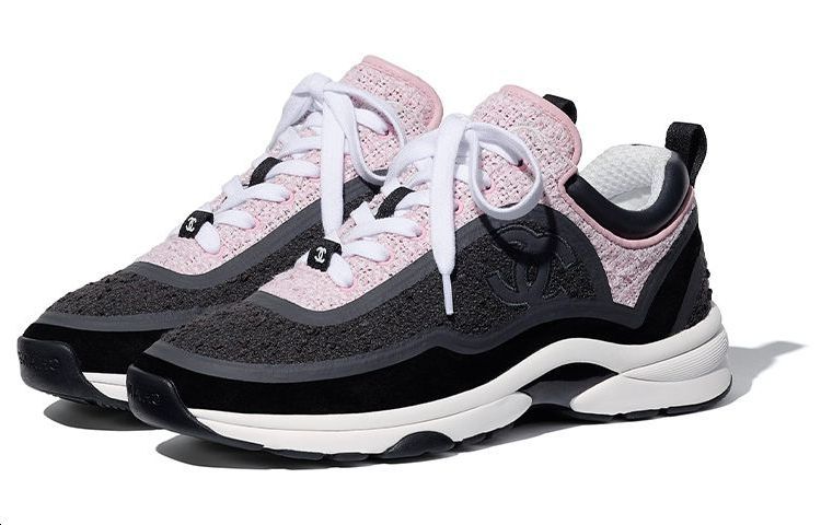 (W) Chanel Sneaker Low 'Grey Pink Tweed' 圖 4