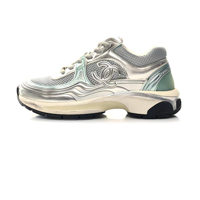 (W) Chanel Sneaker Low 'Silver Blue'