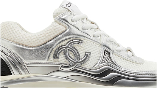 CHANEL香奈兒 皮革 徽章 銀角大王 低筒 運動休閒鞋 女款 白銀色 Order CHANEL香奈兒 皮革 徽章 銀角大王 低筒 運動休閒鞋 女款 白銀色
