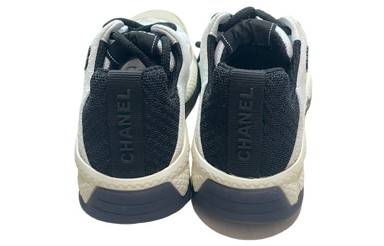 (W) Chanel Sneaker Low 'White Black' 圖 4