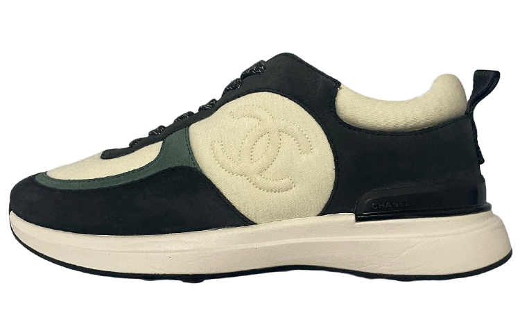(W) Chanel Sneaker Low 'White Black Green'