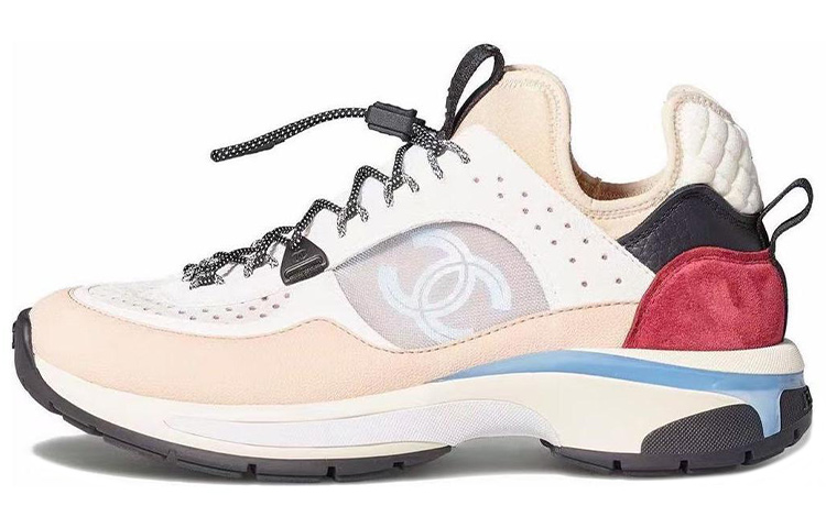 Buy (W) 샤넬 로우탑 스니커즈 화이트 그레이 퍼플 G39488-Y56142-K4946