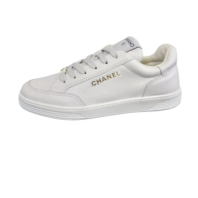 (W) Chanel Sneaker Low 'White Leather'