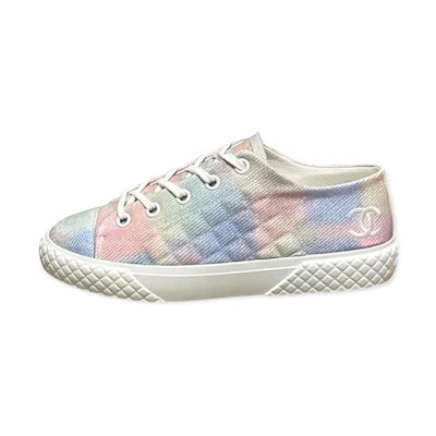(W) Chanel Sneaker Low Top 'Pink Blue White'