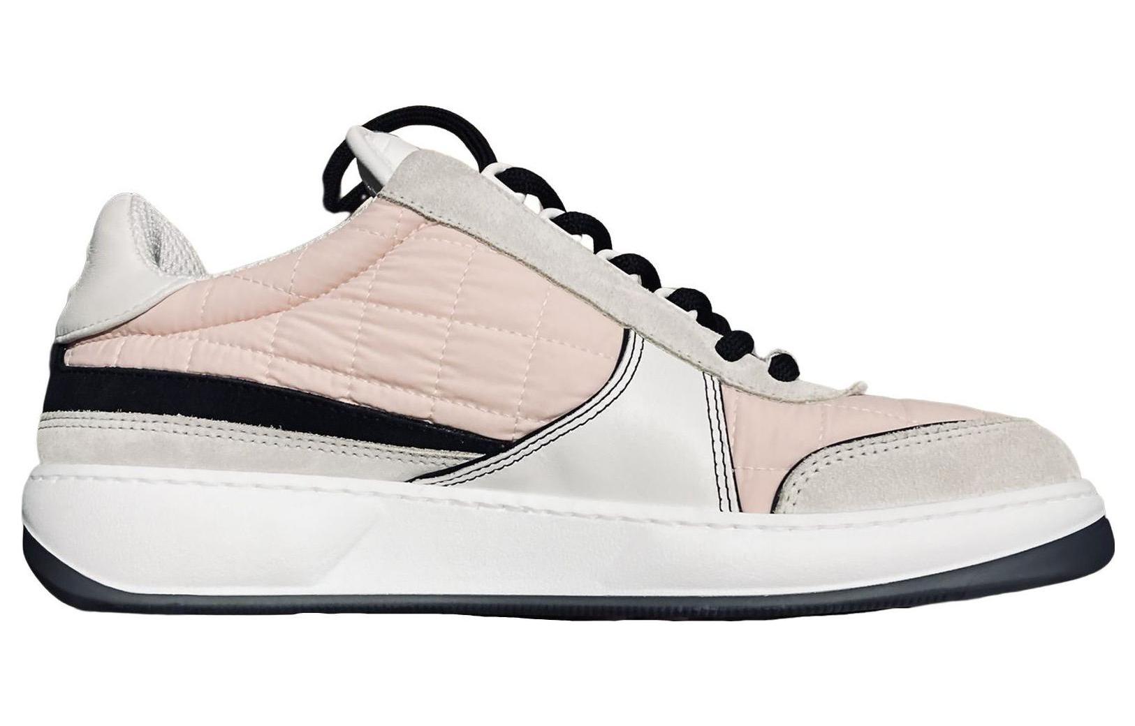 Order CHANEL香奈兒 牛皮 系帶低幫圓頭簡約百搭 時尚板鞋 女款 粉白色