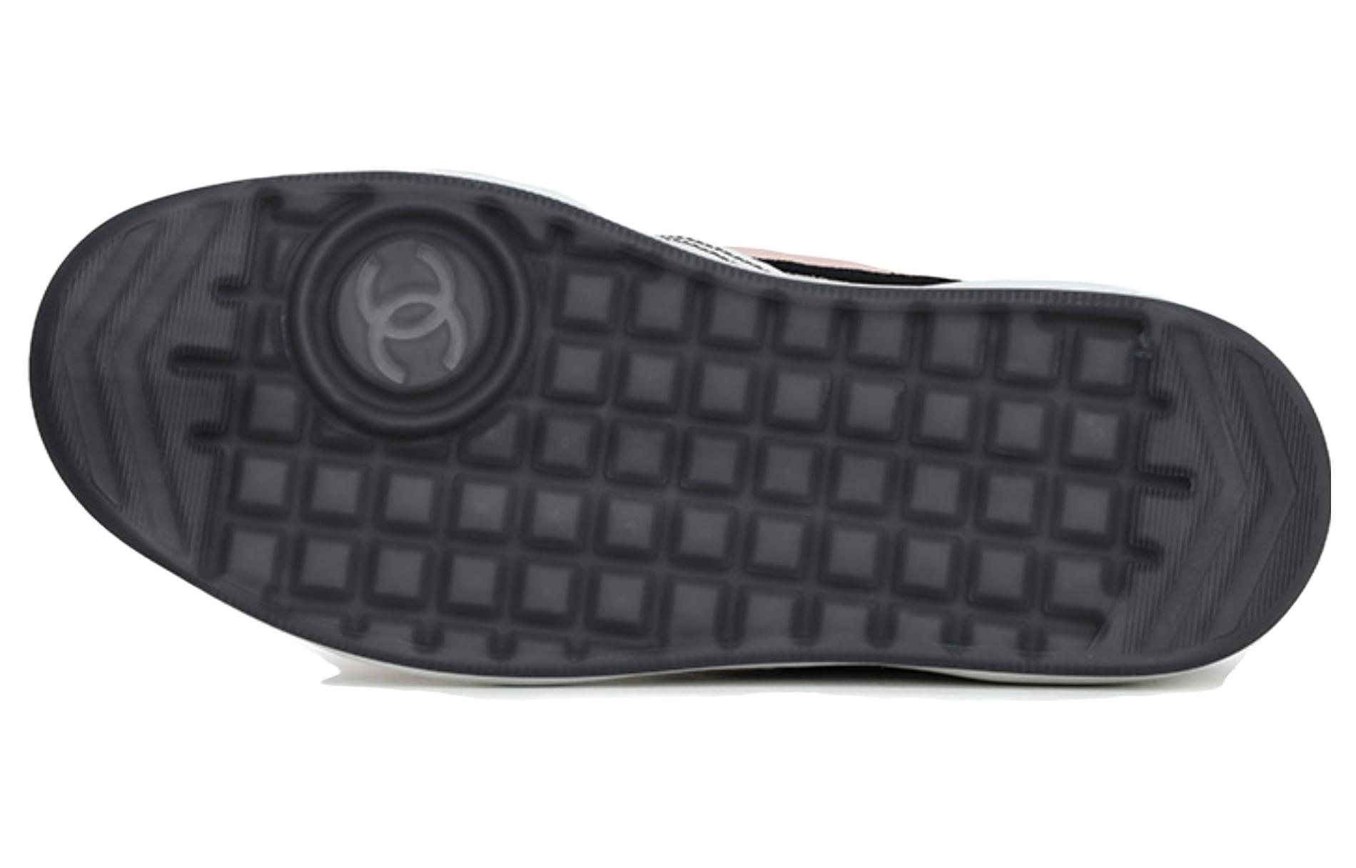 Purchase CHANEL香奈兒 牛皮 系帶低幫圓頭簡約百搭 時尚板鞋 女款 粉白色