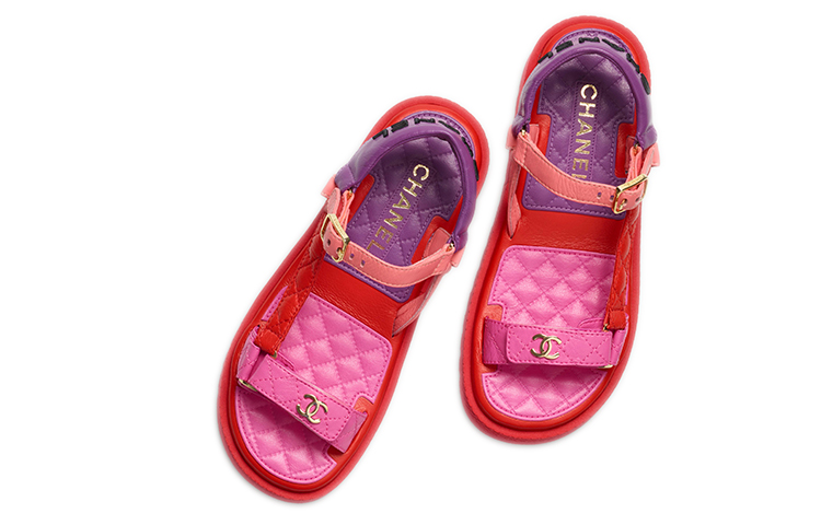 (W) Chanel Sneaker Sandal 'Red Lambskin Leather' 圖 3