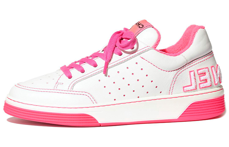 Buy (W) Chanel Sepatu Sneaker Putih Fuchsia G35934-X51648-C8653
