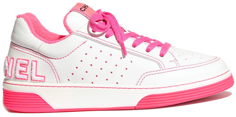 (W) Chanel Sneaker Putih Fuchsia G35934-X51648-C8653 Order (W) Chanel Sneaker Putih Fuchsia G35934-X51648-C8653