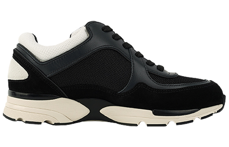 (W) Chanel Sneakers 'Navy Black Mesh and Suede Calfskin' 圖 2