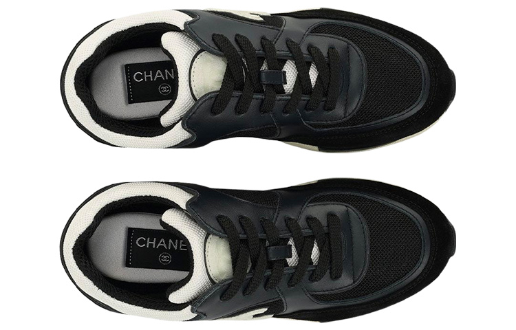 (W) Chanel Sneakers 'Navy Black Mesh and Suede Calfskin' 圖 3