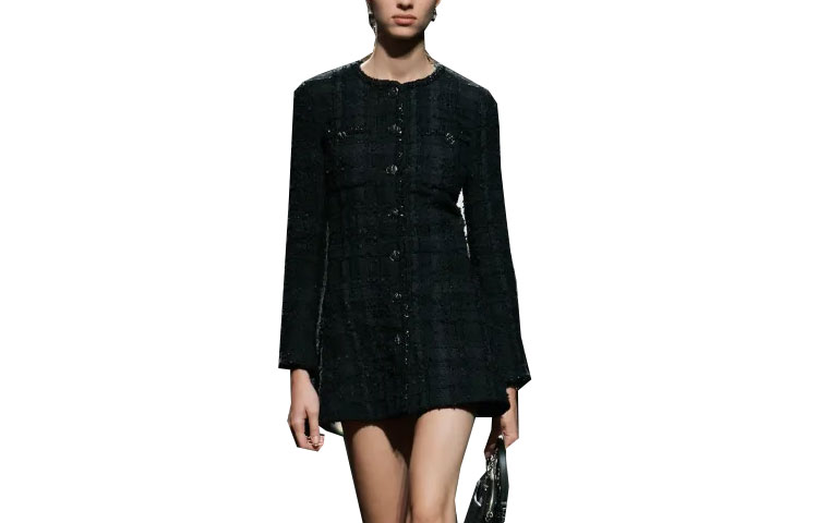 Order (W) 샤넬 2023 봄여름 블랙 싱글 브레스티드 자켓. P74775-V66241-94305