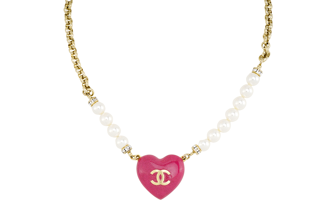 Order (W) CHANEL 春夏 2023 漸層心型不對稱金屬項鍊 女款 ABA390 B10533 NN151