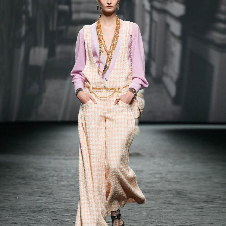 Purchase (W) 香奈儿2023春夏女款粉色拼色针织开衫. P75050-K10747-NN978