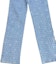 Sizing (Women) CHANEL Spring Summer 2023 Polka Dot Logo Printed Straight-Leg Jeans Women Light Blue P74503-V66049-NM672