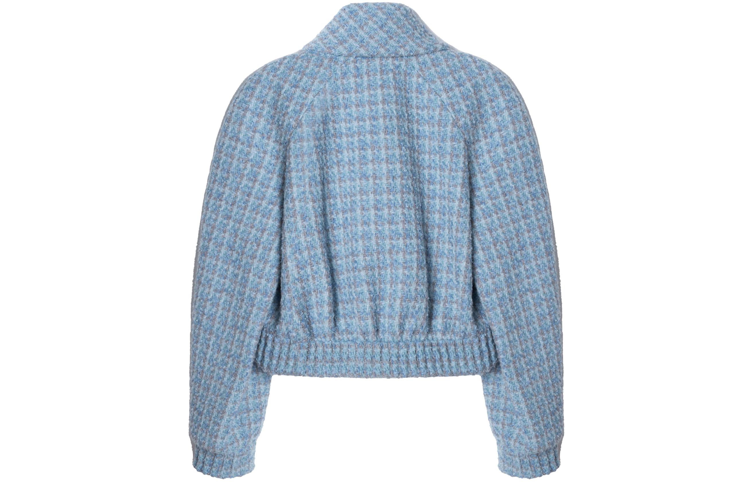 Lookbook (W) シャネル 2024 春夏 ブルーチェック柄ラペル長袖ジャケット P73346-V64915-NJ593