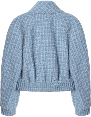 (W) CHANEL 春夏2024 藍色格紋翻領長袖外套 P73346-V64915-NJ593 Lookbook (W) CHANEL 春夏2024 藍色格紋翻領長袖外套 P73346-V64915-NJ593