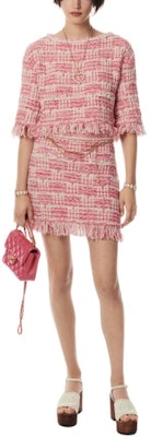 (Women) CHANEL Spring Summer 2024 Pink Colorblock Knit Short-Sleeve Top. P77005-K11117-NW377 Order (Women) CHANEL Spring Summer 2024 Pink Colorblock Knit Short-Sleeve Top. P77005-K11117-NW377