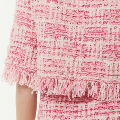 (Women) CHANEL Spring Summer 2024 Pink Colorblock Knit Short-Sleeve Top. P77005-K11117-NW377 Purchase (Women) CHANEL Spring Summer 2024 Pink Colorblock Knit Short-Sleeve Top. P77005-K11117-NW377