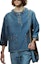 Buy (Women) CHANEL Spring Summer 2024 Washed Effect 3/4 Sleeve Shirt - Blue. P76797-V69116-NX158