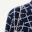 Shop (Women) CHANEL Spring/Summer 2024 Navy Blue Checkered Button-Up Jacket P76725-V68782-NU898