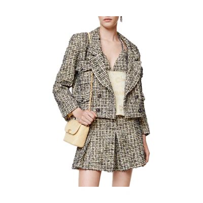 (Women) CHANEL Spring/Summer 22 Yellow Tweed Jacket P72385-V63580-NG772