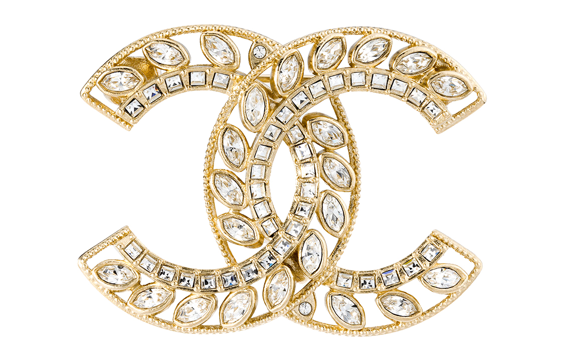 (Women) CHANEL Spring/Summer 23 Classic Double C Gold Rhinestone Brooch for Women. ABA561-B10721-NN527 圖 2