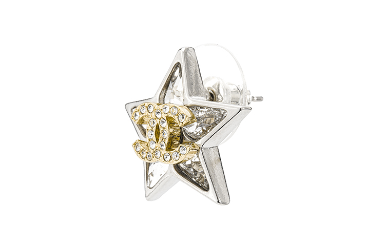 (Women) CHANEL Spring/Summer 23 Crystal Star Double C Logo Cubic Zirconia Earrings. ABA911-B10902-NO032 圖 3