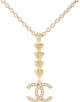 (Women) CHANEL Spring/Summer 23C Heart Rhinestone Double C Metal Necklace Women. ABA263-B10486-NN007 Buy (Women) CHANEL Spring/Summer 23C Heart Rhinestone Double C Metal Necklace Women. ABA263-B10486-NN007
