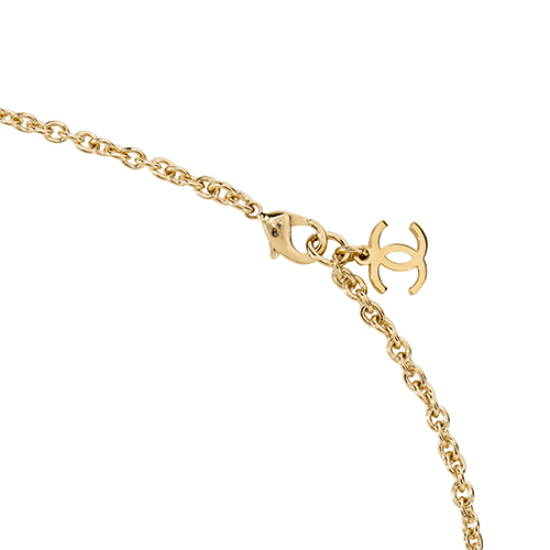 Purchase (W) CHANEL 春夏23C 雙C水鑽心型金屬項鍊女士款 ABA263-B10486-NN007