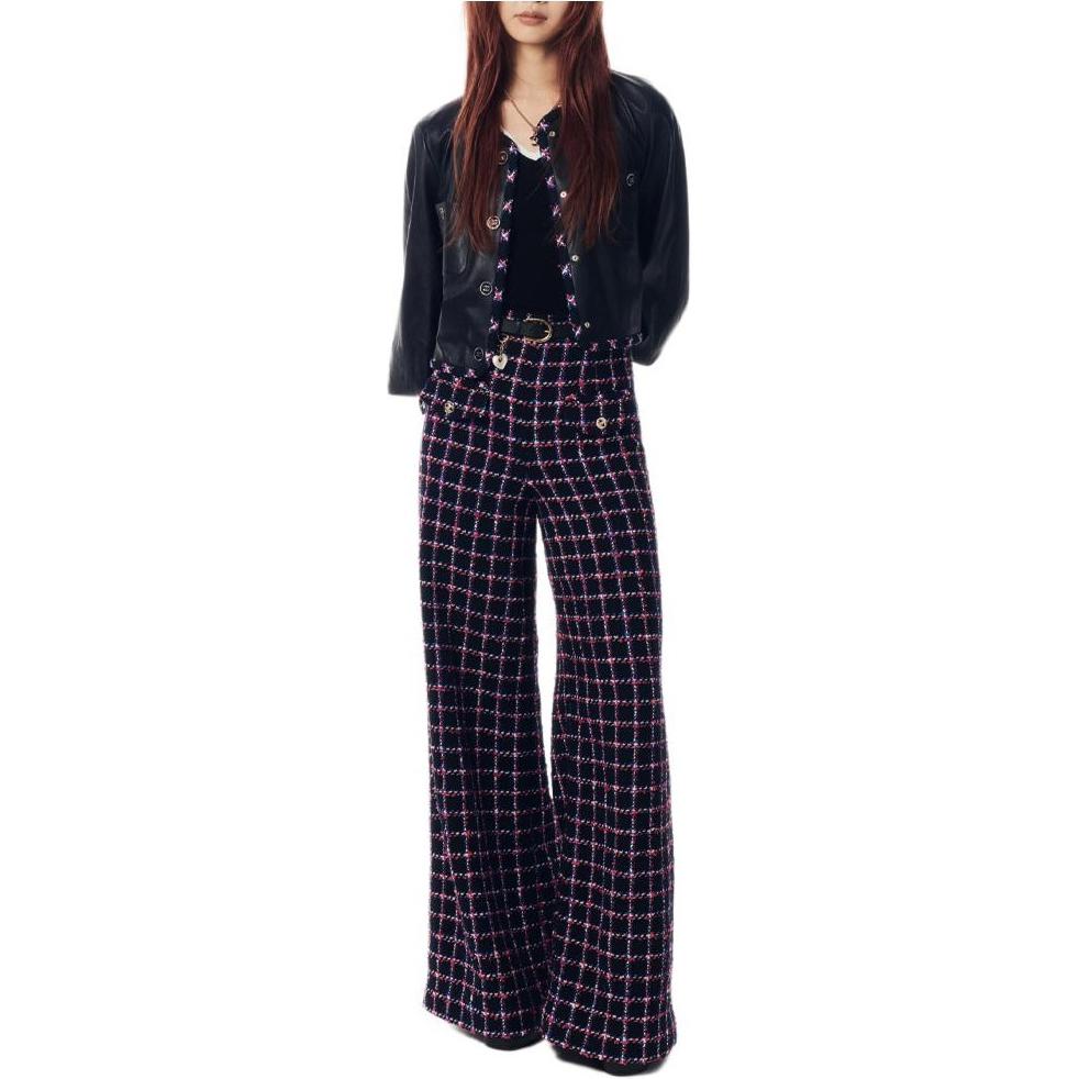 (Women) CHANEL Spring Summer 24  V-Neck Vest with Contrast Trim - Multi-color. P76840-K11050-NU981