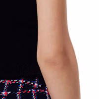 Cheap (Women) CHANEL Spring Summer 24 V-Neck Vest with Contrast Trim - Multi-color. P76840-K11050-NU981