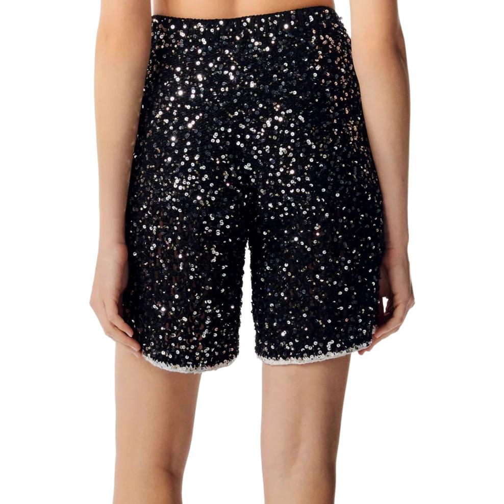 Lookbook (W) CHANEL 春夏亮片高腰直筒短褲 女款 黑色 P75063-K10768-NN918