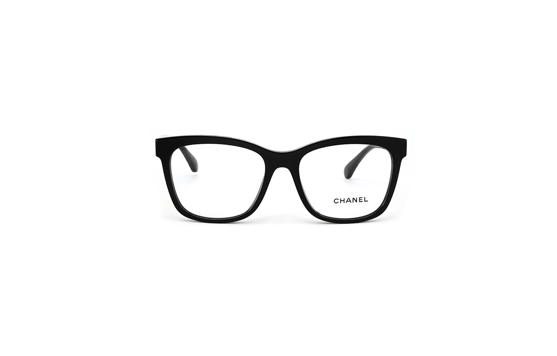 (Women) CHANEL Square Optical Eyeglasses for Women - Black (Prescription Ready) CH3392-C501 圖 3