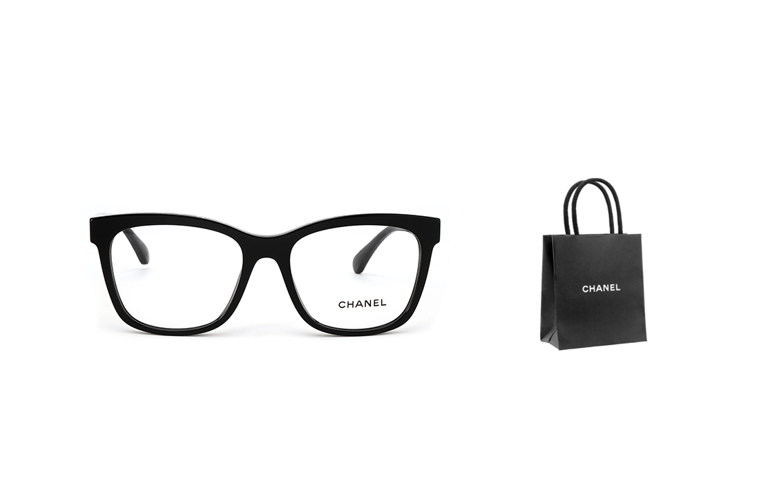 (Women) CHANEL Square Optical Eyeglasses for Women - Black (Prescription Ready) CH3392-C501 圖 7