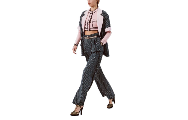 (Women) CHANEL SS21 Black Cotton and Tweed Jacket P70675-V61802-M9999 圖 2