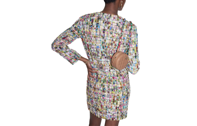 Lookbook (W) シャネル SS21 ツイード 長袖ドレス レディース マルチカラー P70096-V61795-MH959