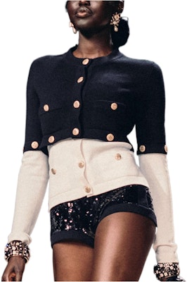 (W) 香奈儿 SS22 黑色羊绒开衫毛衣 P72780-K10442-NI562 Buy (W) 香奈儿 SS22 黑色羊绒开衫毛衣 P72780-K10442-NI562